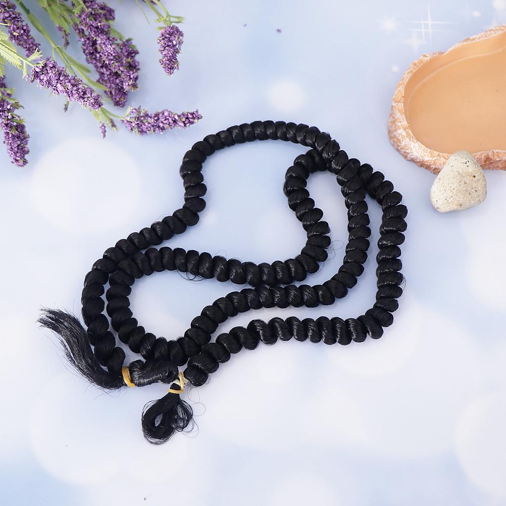 1m Fashion Girl Doll Curly Wig Hairpiece for BJD DIY Accs Red Coffee