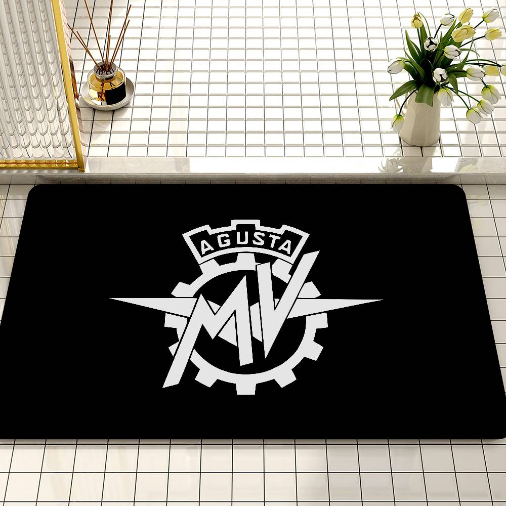 M MV A Agusta Door Mat Washable Non Slip Living Room Sofa Chairs Area Mat Kitchen Doormat Area Rug
