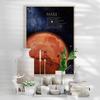 Mysterious Mars Red Desert Planet Poster Milky Way Sky Kids Room Decor Wall Scandinavian Mars Painting Nordic Style Poster Gift No Frame