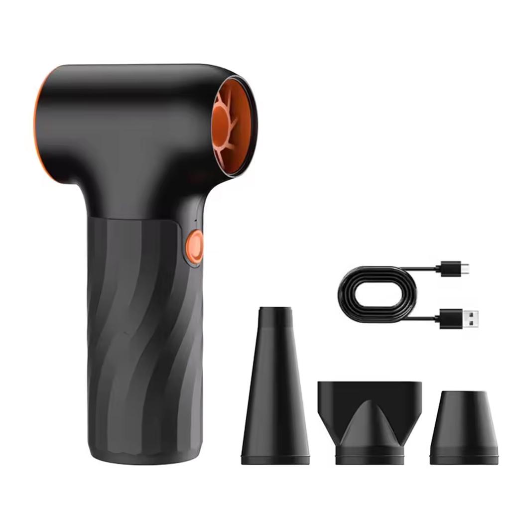 Handheld Blower Fan Cordless Rechargeable 130000RPM High Speed for Dust Removal in Electronics and Vehicles