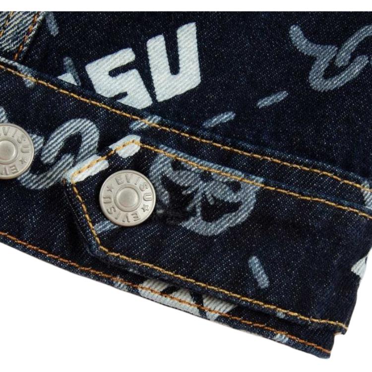 Evisu Denim Jacket Men's Denim Blue 2ESHTM3DJ719XXCT