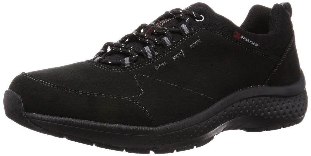 Moonstar SPLT M196 Men's Waterproof Walking Sneakers for All Weather Conditions, Wide Width, Size 27.0 cm, 4E, Black