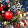 12Pcs/Set Christmas Ball Xmas Tree Pendant Decoration Glitter Bauble for Wedding Home Party New Year Indoor Hanging Gifts