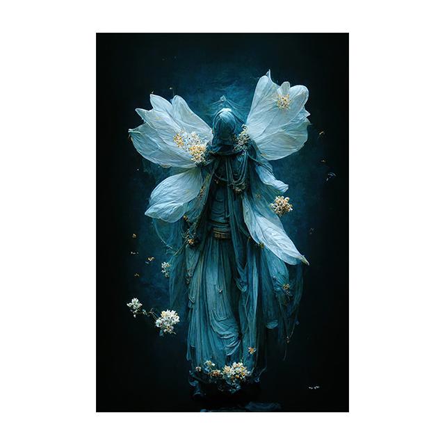 Raven Queen Sacral Redemption Posters and Prints Wall Art Pictures Flower People Canvas Painting Living Room Home Decor Cuadros