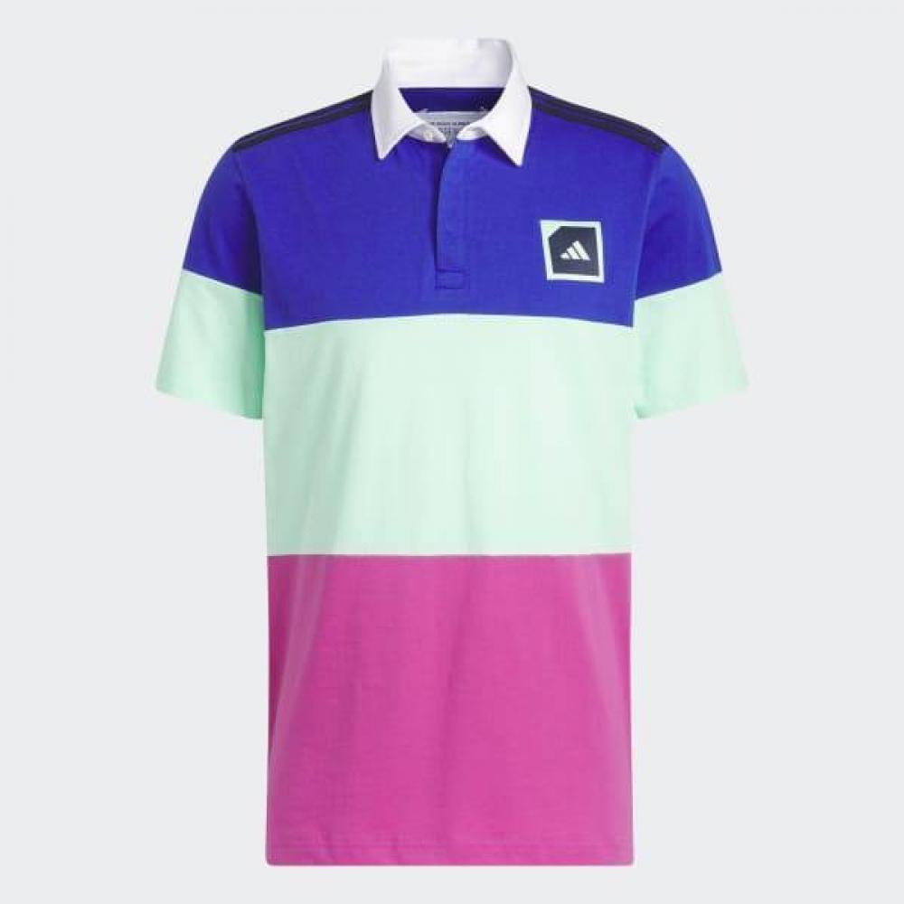 

Adidas Golf 23 Years Ss Mens adicroSs Block Golf Polo Shirt Hs5620 L