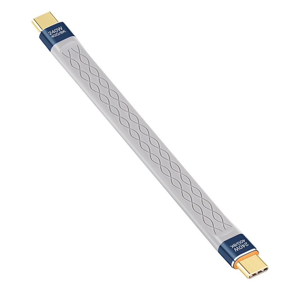 TypeC 40Gbps Highly Speed Data Cable 240W Power,Transfer, 8K Display, 13cm Length
