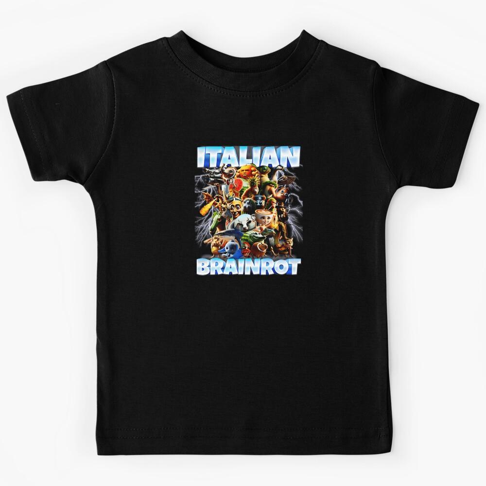 Italian Brainrot Characters Popular Trend Kids T-Shirt 160
