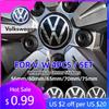 2026 Horúce Pre Volkswagen VW 60 mm 4 ks Nálepka na stredový kryt kolesa auta pre VOLKSWAGEN Golf 5 6 7 Polo Passat Tiguan Bettle Bora Toura