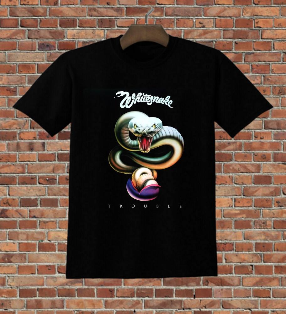 Футболка Whitesnake Band Trouble T-Shirt TU036 Унисекс XXL