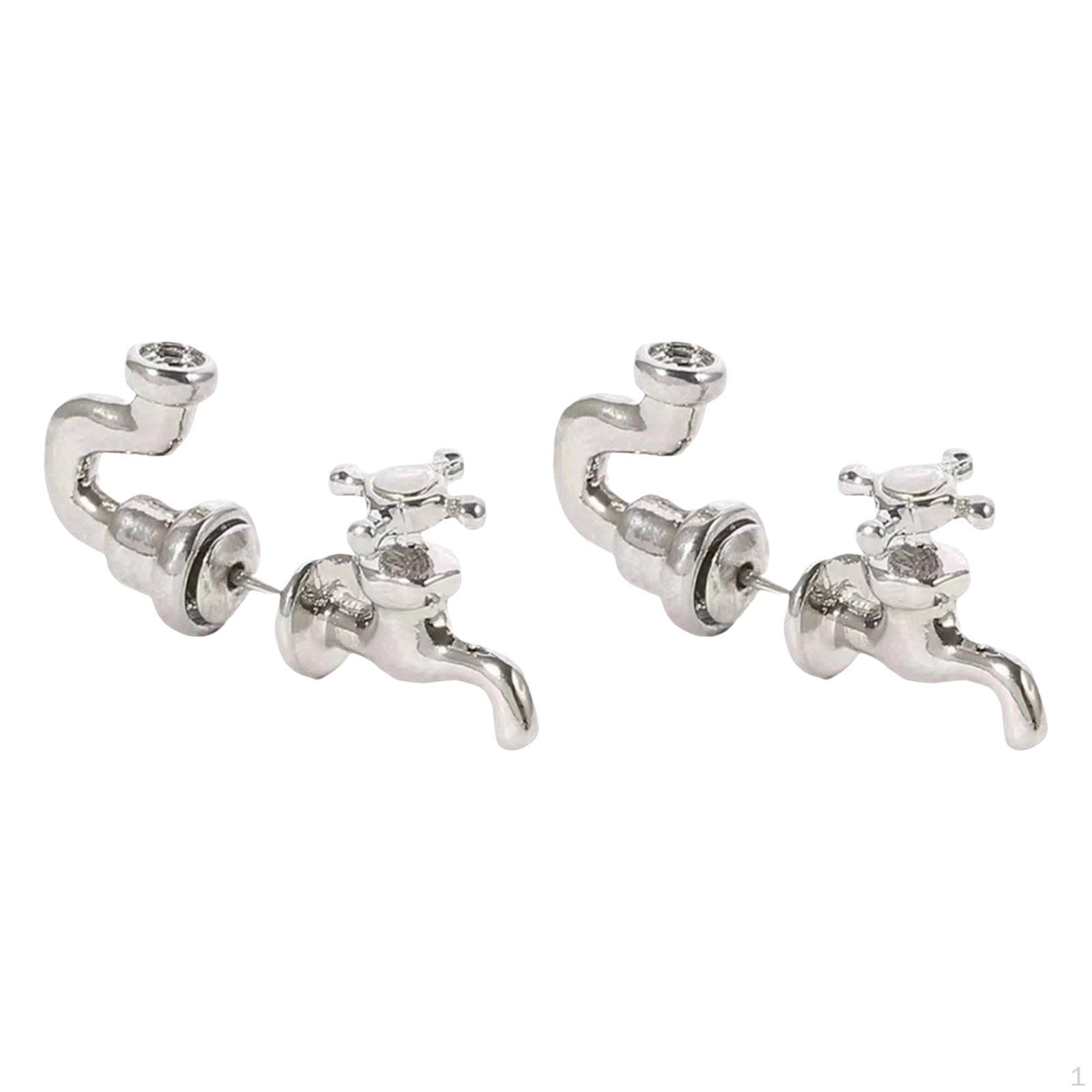 

-Серьги-гвоздики, забавные серьги-гвоздики спереди и сзади для мужчин и женщин,