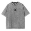 Anime HUNTER×HUNTER Shizuku T-shirt Vintage Washed Oversized T Shirt Men Women Clothing High Quality Cotton Short Sleeve Tees