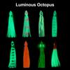 MUQZI Sports Accessory 5Pcs/Set 9cm Luminous Soft Octopus-Shaped Fake Baits Faux Lure Fishing Tackle