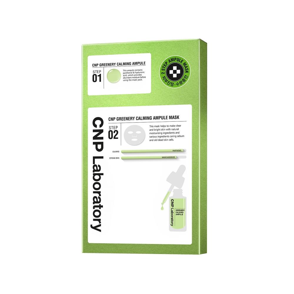 Cnp Greenery Calming Ampoule Mask 2step 5 Sheets