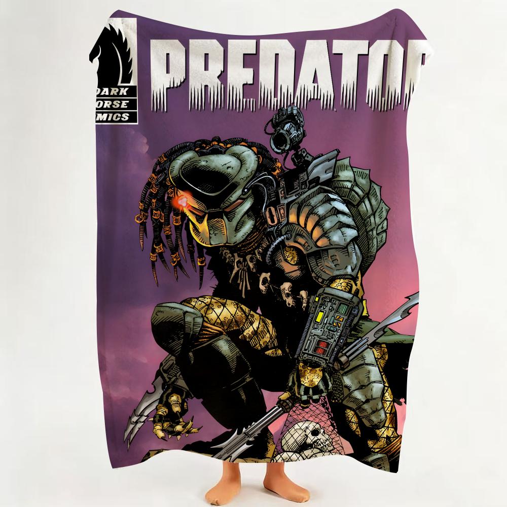 Movie P Predator Throw Flannel Throw Blanket Suitable for Sofa,Living Room,Bedroom