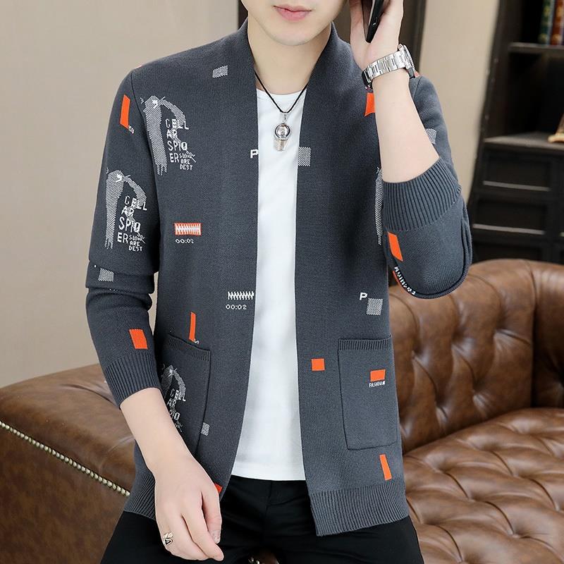 New in autumn and winter, versatile casual fashion trend design comfortable new cardigan sweater men's knitted sweater