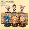 6pcs/set Anime Narutos Kakashi Hatake Gaara Uchiha Itachi with Fashion Cloth Action Figure Model Toys Best Seller Holiday Gift