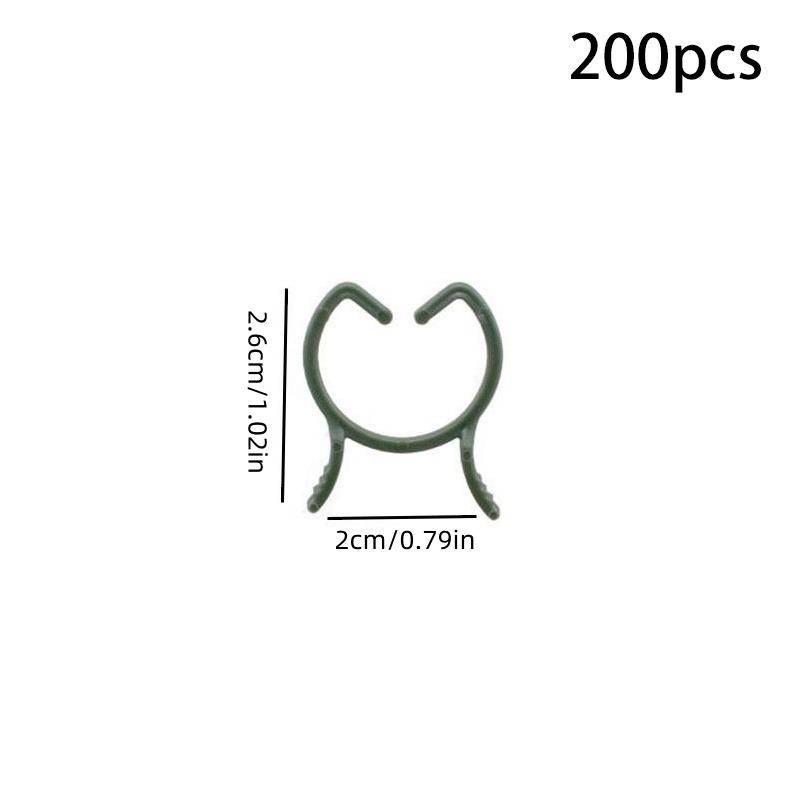 100 ks Plastové klipy na orchideje Klip pro podporu rostlin Květiny a popínavé rostliny pro podporu stonků popínavých rostlin Květiny Rostou vzpřímeně Zahradní potřeby