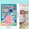 Adorable Ocean Animal Childrens Cartoon Puzzle Stickers For Interactive Fun And Creativity