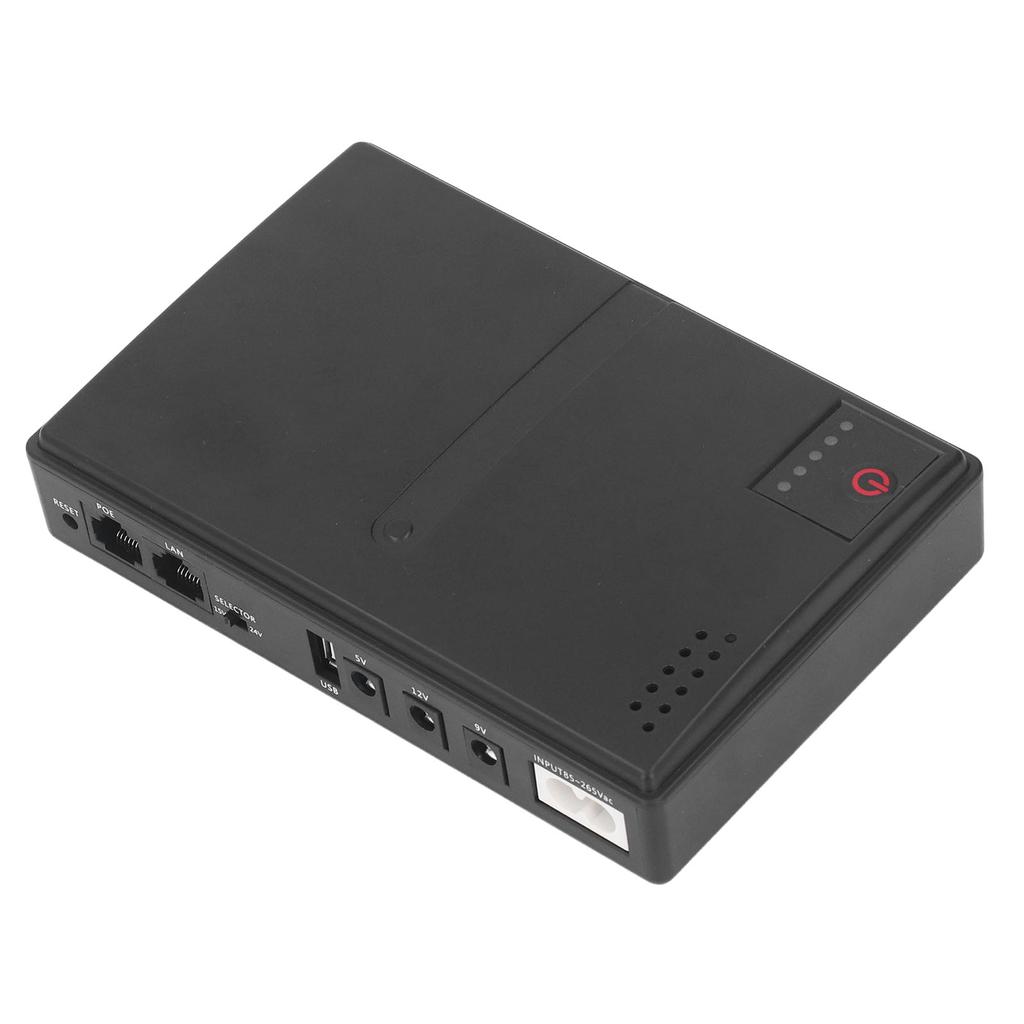  UPS Battery Backup 10400mAh USB 5V 9V 12V POE 15V POE 24V Camera Router Uninterruptible Power Sup