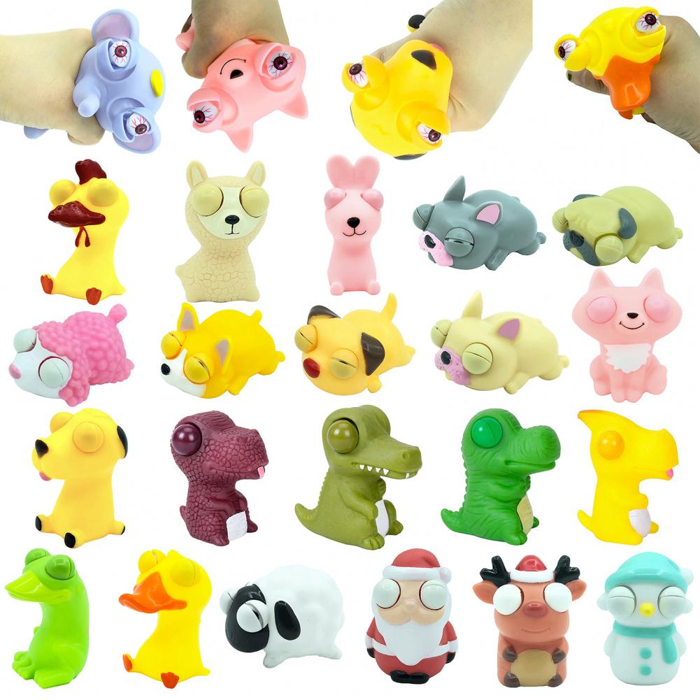 Stress Ease Press Plaything Dragon Dog Rabbit Multi Shapes Pocket-Sized Stress Tension Stress  Toy No Deformation Toy