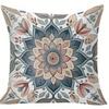 Ethnic Mandala Floral Pillow Covers Pattern Cushion Covers Zippered Single Sided For Sofa Living Room Bedroom Outdoor Home Decor