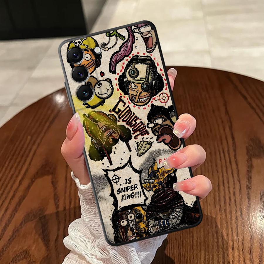 Case for Samsung Galaxy A36 A32 A24 A55 A41 A22 A52 A26 A72 A25 A71 A23 A53 A35 A51 A73 Black Soft Phone Cover Art One Piece