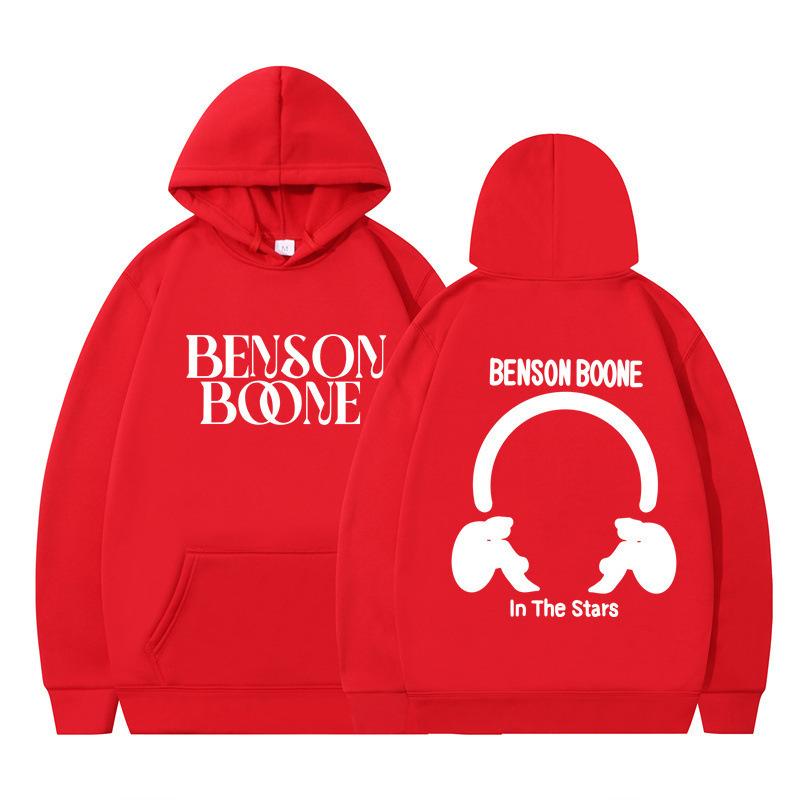 Hooded Sweater Harajuku Funny Benson Boone Sweater Long Sleeve Men's and Women's Pullover