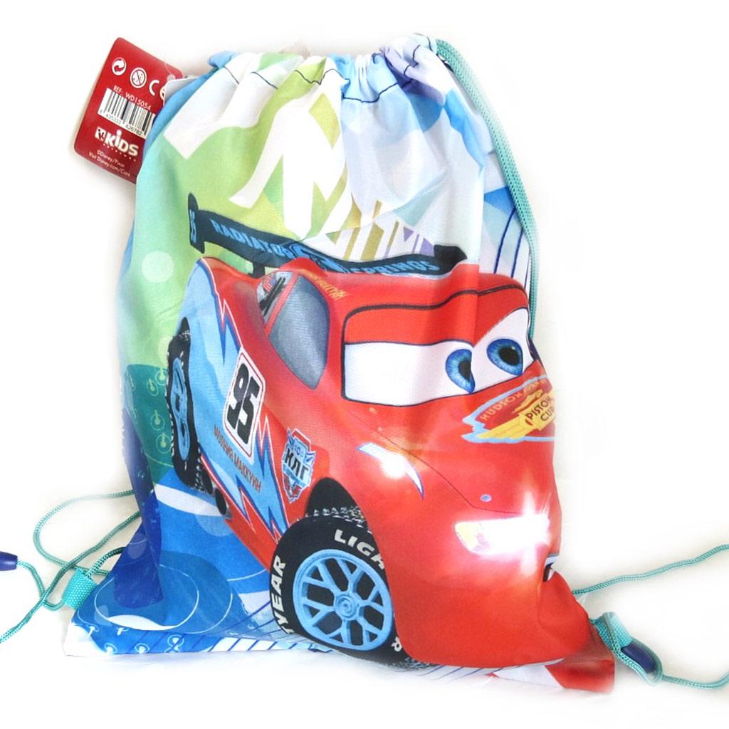 Cars [M5777] - Set de plage 'Cars' bleu rouge (serviette + sac piscine) 120x60 cm