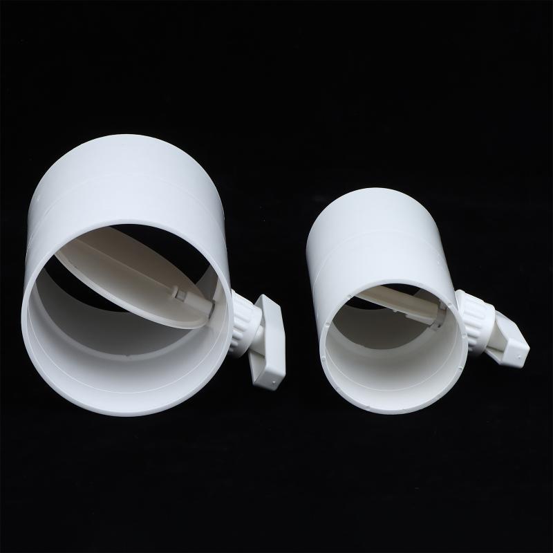 Portable PVC Air Valve Anti-Corrosion Round Pipe Air Volume Regulator 75-200mm for Livestock Farm Ventilation Use