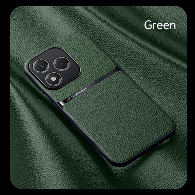 

Магнитный чехол из ПУ кожи для Honor 400 Lite 5G Защитная крышка Задняя панель Coque Fundas Capa Honor 400 Lite зелёный