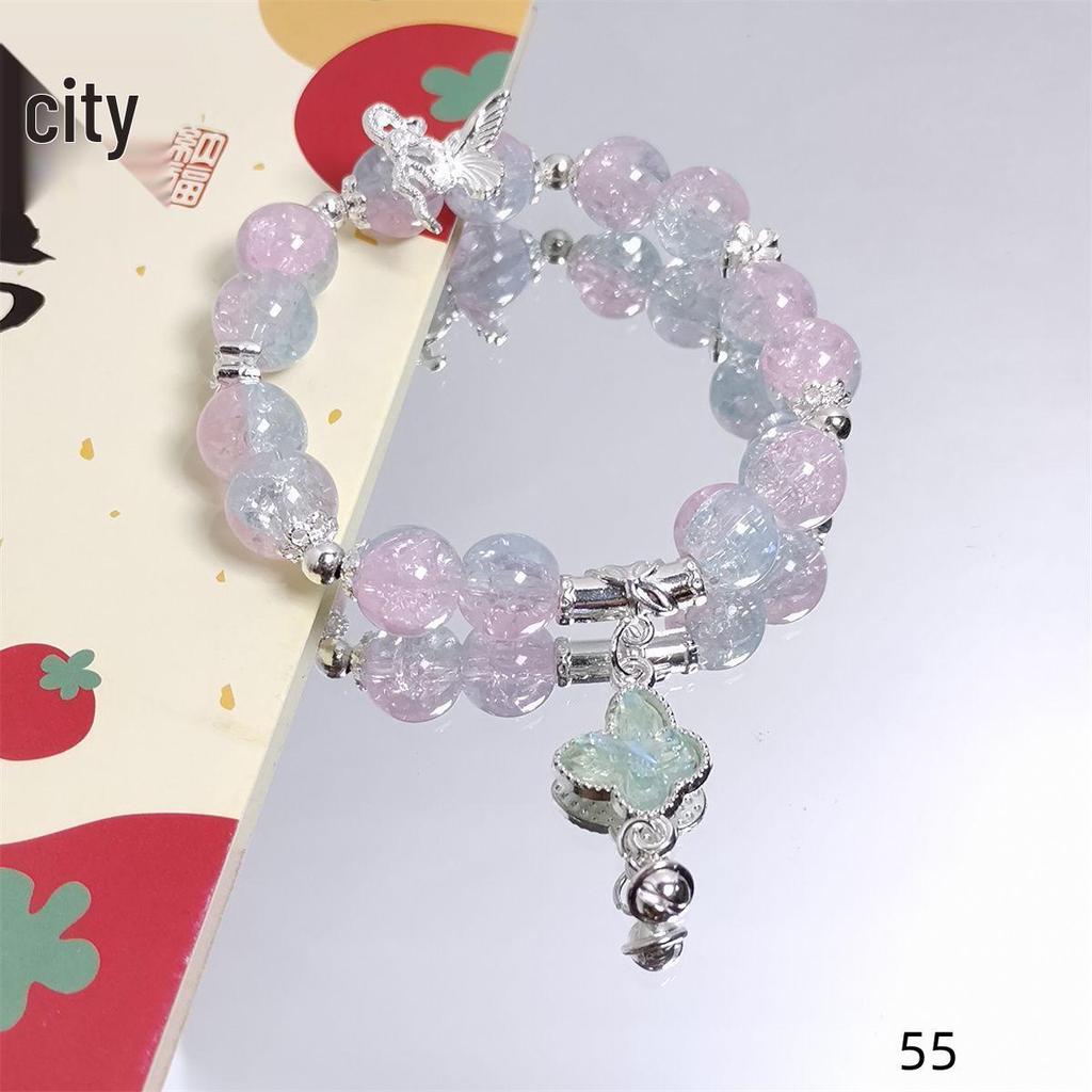 Mori Style Starry Sky Crystal Butterfly Bracelet - Elegant, Versatile Fairy Design for Women and Best Friends