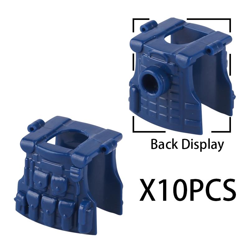 MOC Military SWAT Soldiers Building Blocks Accessories Set Medical Box Vest Backpack Bricks Kids Gift