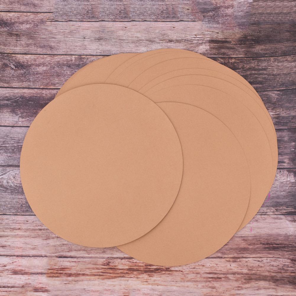 25 Pcs Round Paper Drawing Sketching Thickened Oily Hand Painting Kraft Paper Pad