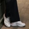 Li Ning Fang Yuan Premium Non-Slip Breathable Low-Top Casual Shoes Women sneakers Gray White AZGS006-6