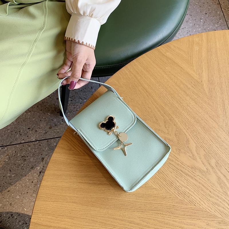 Cute Pendant Single Shoulder Crossbody Mobile Phone Bag Versatile Fashion Simple Women's Bag