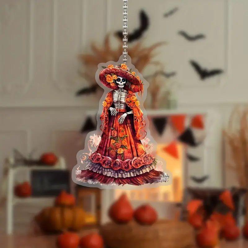 Stunning Car Acrylic Hanging Ornament For Halloween Festive Decor With Style Cartoon