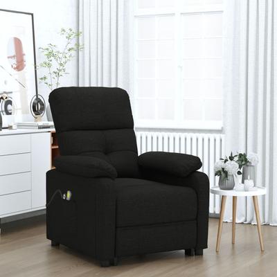 Vidaxl Electric Massage Chair, Black, Fabric