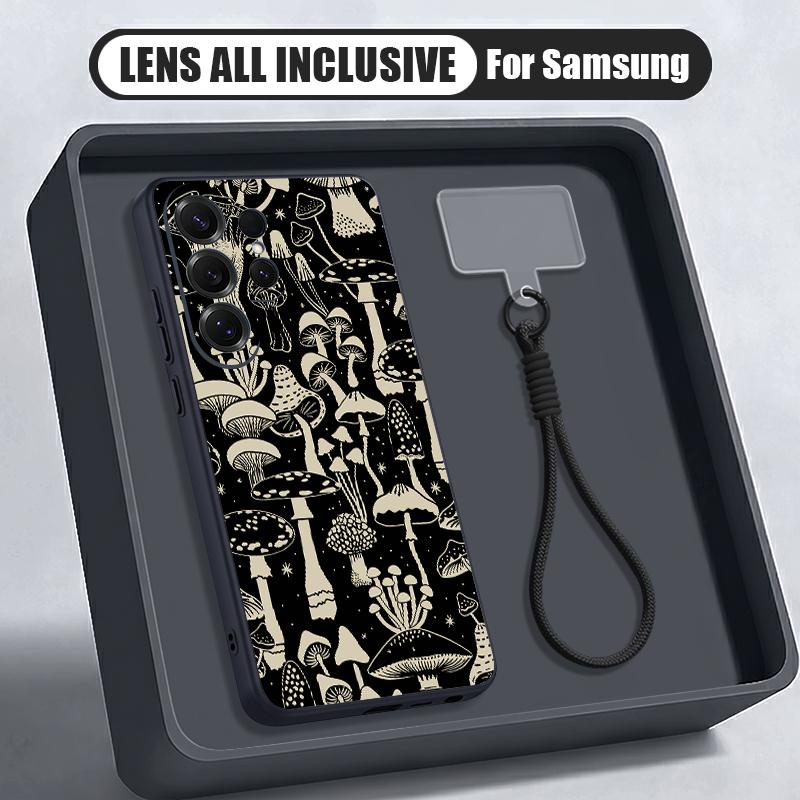 Floral Pattern Case For Samsung S26 S25 Ultra S24 S23 FE S22 A15 A16 A17 A35 A36 A37 A54 A55 A56 A57 5G Hybrid Magnetic Matte Cover