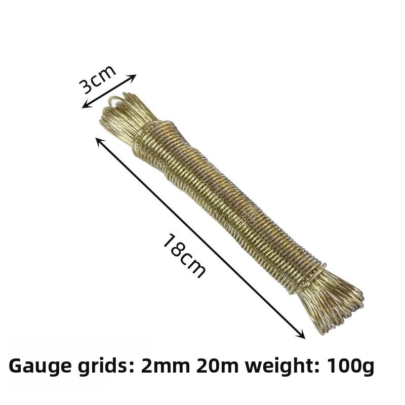 20M/30M PVC Coating Steel Clothesline Outdoor Portable Clothesline Garden Camping Travel Clothes Drying Rope