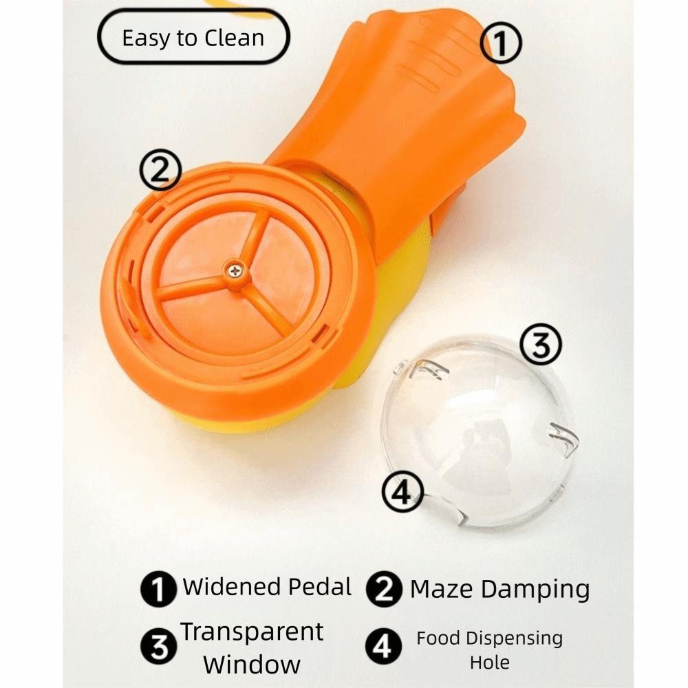 Plastic Dog Puzzle Feeder Cartoon Automatic Feeder Creative Dog Food Dispenser Mealtime Fun