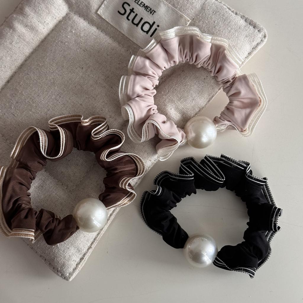 Hair Accessories Ties Band Rubber Elastic for Girls Women Korean Scrunchie Pearl Vintage  Popular Leading Fashion Sweets New