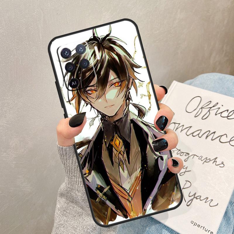 Zhongli Genshin Impact Case For Oppo A57 A17 A77 A18 A38 A58 A78 A98 A74 A54 A94 A80 A60 A40 A96 A76 A16 A15 A5 Pro