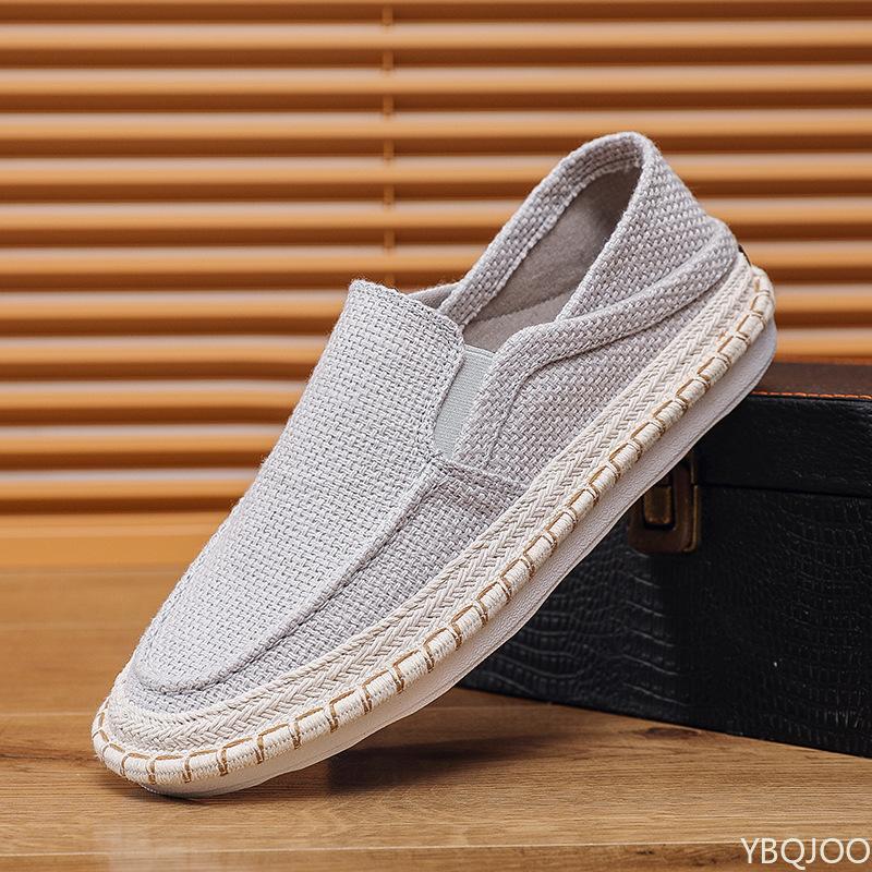 Men Lightweight  breathable Canvas Shoes Fashionable versatile Flats leisure comfortable minimalist men soft-soled shoes