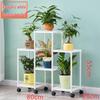 6-Tier Rolling Iron Plant Stand