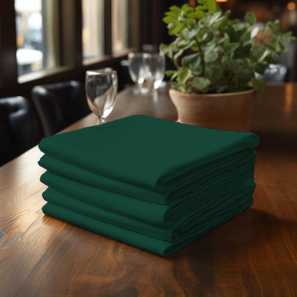 Cloth Napkins Bottle Green 10 Pieces 40X40Cm