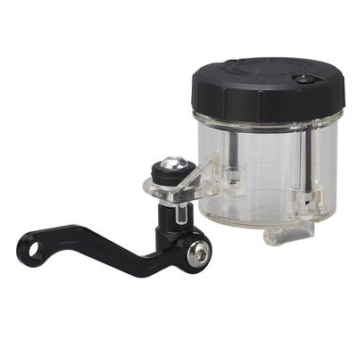 Pohár přední brzdové pumpy motocyklu, Nádržka kapaliny spojkového válečku se zakřiveným držákem