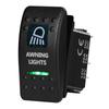 12V/24V Marine Rocker Switch Green LED SPST ON-OFF DPDT ON-OFF-ON Momentary Toggle for 4x4 Off-Road RZR ATV ARB Carling Style