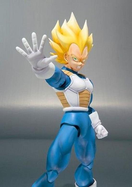 BANDAI Super Saiyan approximately 14cm made of and S. H. Figuarts Vegeta, tall, ABS, PVC, POM.