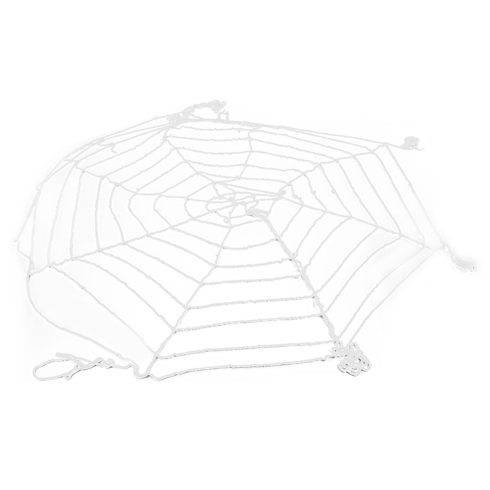 

3.6m Spider Web Halloween Decorations White Round Net Spooky Cobwebs for Outdoor Indoor Party Yard