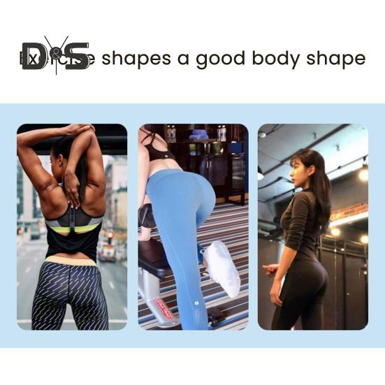 Fitness Resistance Band with Anti-slip Handle Portable Men Women Arm Shoulder Stretch Strength Training Leg Toning Exercise Elastic Strap Tension